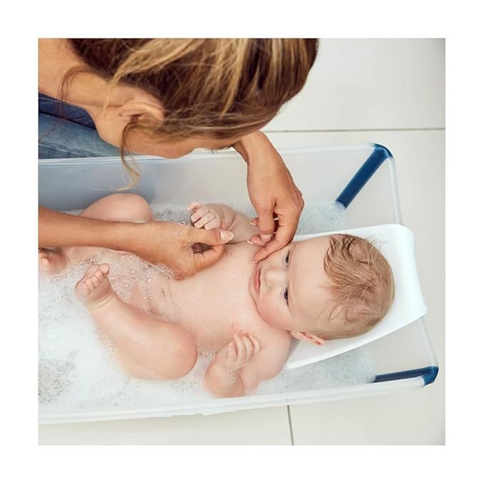 Stokke Flexi Bath Newborn Support, White - Best for Babies Up to Eight Months or 17.6 lbs - Lightweight, Convenient, Comfortable & Safe