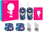 Qniglo Walkie Talkies for Kids - Rechargeable Kids Walkie Talkies with Clear Sound, Long Range - Perfect Birthday for 3-8 Year Old Boys Girls - Outdoor Adventures, Camping, Hiking