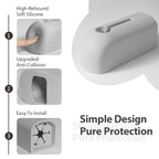 Bathtub Faucet Cover, Soft Silicone Bath Faucet Cover for Kids, Bath Spout Cover for Tub, Faucet Cover for Bathtub Safety, Toddler Bath Tub Water Spout Cover, Universal Fit (Grey)