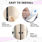 8 pcs Refrigerator Lock Fridge Freezer Door Lock with 4 Digit Lock Password, Mini Proof Door Lock for Kitchen Refrigerator, No-Drill Cabinet Locks for Windows,Closets,Drawers Doors(Black)