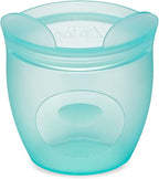 Zip Top Reusable 100% Silicone Baby + Kid Snack Containers- The only containers That Stand up, Stay Open and Zip Shut! No Lids! Made in The USA - Full Set of 4