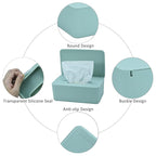 Diaper Wipes Dispenser, Baby Wipes Case, Baby Wipe Holder Keeps Diaper Wipes Fresh, Wipe Container with Non-Slip Feet (Green)