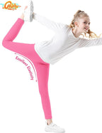 Girls Leggings Cotton Leggings for Toddler Footless Girls Pants Stretchy Baby Girl's Pants Infant Basic Leggings Size 6M -14Y