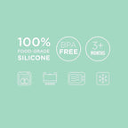 Olababy 100% Silicone Soft Tip Feeding Spoon for Parent Led Weaning 2 Count (Pack of 1 )