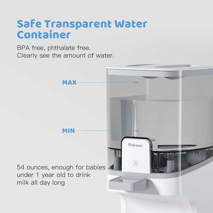 Water Warmer Instant Warmer Baby Bottle Warmer: Baby Formula Maker with Night Light 3 Mode & 24H Smart Thermostat Instantly Dispenses Water Warmer at Perfect Temperature Large Capacity No More Waiting