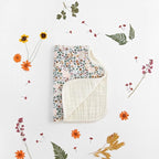 Little Unicorn Ultra-Absorbent Premium Burp Cloth | Soft on Baby's Skin | Larger Size | Ergonomic Design (Pressed Petals)