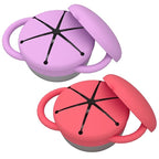 Stainless Steel Snack Containers for Kids, 2 Pack Toddler Snack Containers with Silicone Lids & Handles, Safe and Durable, Snack Cups for Toddlers Spill Proof