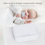 Baby Wipe Warmer, Wipe Warmer and Baby Wet Wipes Dispenser, Wipes Warmer for Newborn Baby Evenly Heated, Portable Wipe Warmer Smart Control, Diaper Warmer Large Capacity Wipe Dispenser Nursery (White)