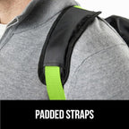 GORILLA GRIP Car Seat Travel Bag for Airplane Gate Check, Easy Carry Backpack Bags Cover Carseats, Infant Baby Carriers and Toddler Booster Seats for Airport, Child Air Travels Essential, Fluorescent