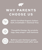 MONICA + ANDY Baby Organic Knot It Gown