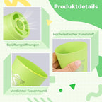 yeesport 48 Pcs Sport Stacking Cups, Sport Training Game for Challenge Competition, Plastic Stacking Cups, Classic Family Game for Kids and Adults, Red+Blue+Green+Black