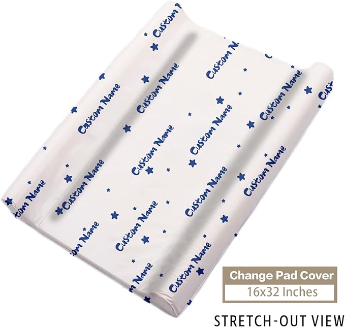 Personalized Baby Crib Bedding Set – Blue Astronaut Theme Nursery Bedding Sets 3 Piece with Custom Name Blanket, Fitted Crib Sheet & Changing Pad Cover – Ideal Newborn Gift for Boys