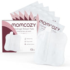 Momcozy Hydrogel Nipple Pads with Soothing Lanolin, Soothies Gel Nursing Pads Provide Instant Cooling Relief for, Breastfeeding Essentials, 12 PCS