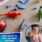 The Eggmazing Egg Decorator The DinoMazing Dinosaur Egg Refill - for The DinoMazing Egg Decorating Spinner by EggMazing - Egg with Mystery Dinosaur and Non-Toxic Slime - 6 Eggs