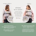 LÍLLÉbaby Complete All Seasons Six-Position 360° Ergonomic Baby and Child Carrier (Cool Coral)