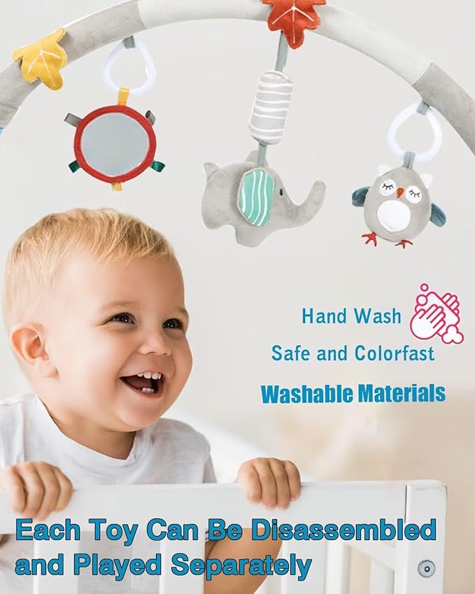 Pau1Hami1ton Baby Stroller Arch Toys, Car Seat Toys,Baby Gifts.S-19(Elephant)