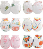 Cute Baby Mittens Newborn, No Scratch Baby Boy Mittens, Baby Girl Hat Gloves for Toddlers, Infant, Newborn