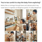 Child Safety Strap Locks (10 Pack) Baby Locks for Cabinets and Drawers, Toilet, Fridge & More. Adhesive Pads. Easy Installation, No Drilling Required, White/Gray (Gray, 10 pcs (Pack of 1))