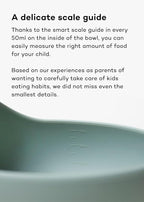 Konny Baby Bowl Microwaveable Silicone & Spoon Set, Self Feeding Essentials Baby Led Weaning Supplies -Raspberry Mousse