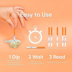 Wondfo 5mm Pregnancy Test Strips - HCG Detection 25 MIU/ml, Home Test of Reliable Result - 10 Count