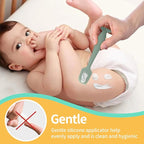 Baby Diaper Cream Spatula, 4Pack Silicone Butt Spatula Baby Paste Diaper Cream Applicator for Newborn Babies