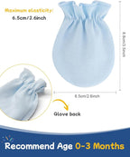Cute Baby Mittens Newborn, No Scratch Baby Boy Mittens, Baby Girl Hat Gloves for Toddlers, Infant, Newborn