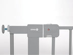 Safety 1st Easy Install Baby Gate for Doorways, Auto-Close Pressure-Mounted Magnetic Latch, Indoor Dog Gates, No Drilling, Fits 29"-38", Grey