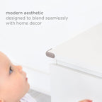 Ubbi Corner Protectors, Furniture Corner Guards for Baby and Toddlers, Baby Proof Covers, Baby Safety, Taupe, 16 Piece Set