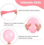 RUBFAC 129pcs Pastel Balloons Different Sizes 18 12 10 5 Inch, Macaron Rainbow Latex Balloon Arch Kit for Baby Shower Birthday Party Gender Reveal Garland Decoration