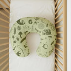 Nursing Pillow Covers 2 Pack, Breastfeeding Pillow Slipcovers Soft and Stretchy, Nursing Covers for Baby Girls Boys Newborn