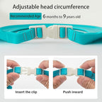 Baby Shower Cap Shield, Baby bath set shower cap, Visor Hat for Eye and Ear Protection for 0-9 Years Old Children,Cute Crown Shape Makes the Baby Bath More Fun (Blue)