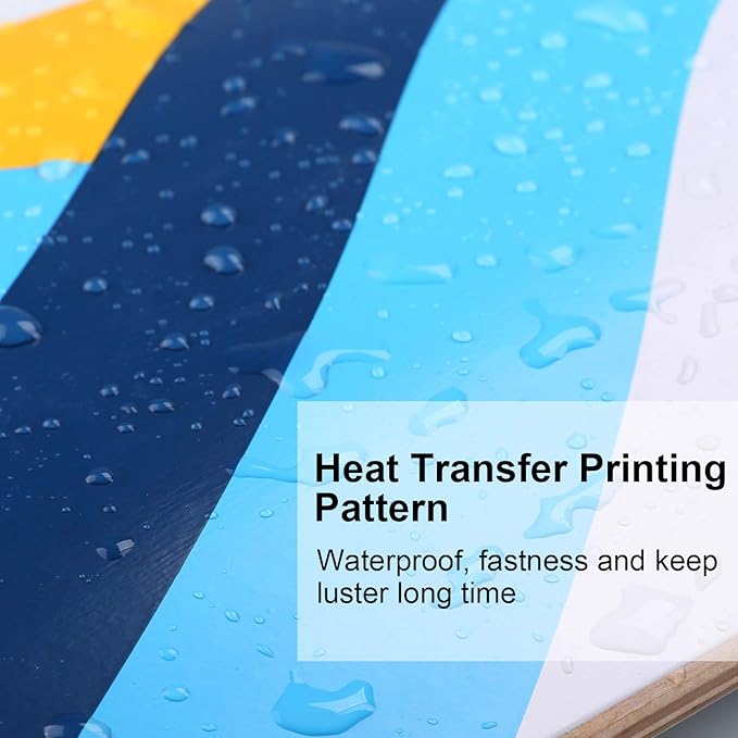 WhiteFang Skateboards for Beginners, Complete Skateboard 31 x 7.88, 7 Layer Canadian Maple Double Kick Concave Standard and Tricks Skateboards for Kids and Beginners