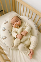 Nursing Pillow Covers 2 Pack, Breastfeeding Pillow Slipcovers Soft and Stretchy, Nursing Covers for Baby Girls Boys Newborn (Sailing Waves)