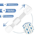 Baby Proofing Toilet Seat Locks Set - Toilet Lid Locks & Multi-Purpose Safety Locks - Easy Installation Child Locks Set with 3M Adhesive - No Tools Required (Pack of 2)