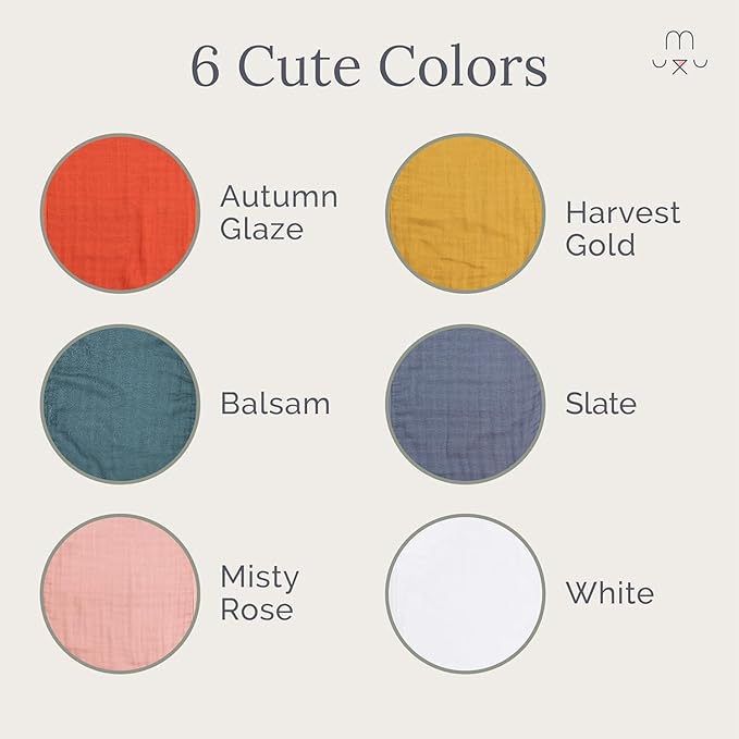 Natemia Muslin Burp Cloths for Baby Boys and Girls - Super Absorbent Baby Burp Cloths, Viscose Derived from Bamboo Cotton Baby Washcloths, 3-Pack Neutral Burp Cloths for Newborn, 21" x 11"