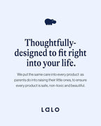 Lalo Utensils - Toddler Fork and Spoon Set - Stainless Steel and Silicone Ergonomic Toddler Utensils - Children Safe Flatware Set - 2 Pieces - Oatmeal