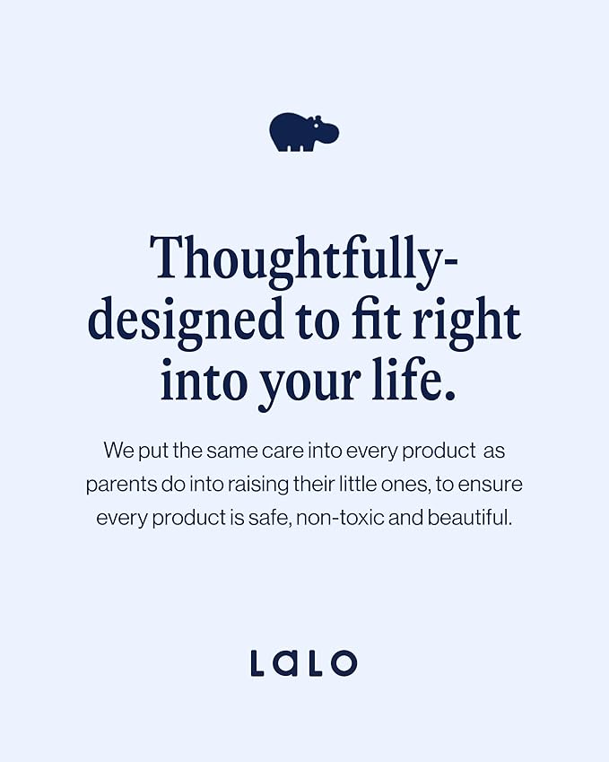 Lalo Utensils - Toddler Fork and Spoon Set - Stainless Steel and Silicone Ergonomic Toddler Utensils - Children Safe Flatware Set - 2 Pieces - Blueberry