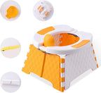 Portable Potty for Toddler Travel, Kids Travel Potty Training Chair with Travel Bag, Baby Potty Training Toilet for Outdoor and Indoor Easy to Clean(Orange) by Yszawmx, Includes 30 Replacement Bags