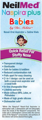 NeilMed Naspira Plus Nasal Oral Aspirator, 1 Count
