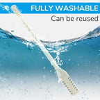 2-in-1 Nasal Hair Cutter, 360° Rotating Double Sided Nose Hair Removal Tool, Nose Hair Clipper with Ear Picker for Women and Men (Blue, 12 PCS)