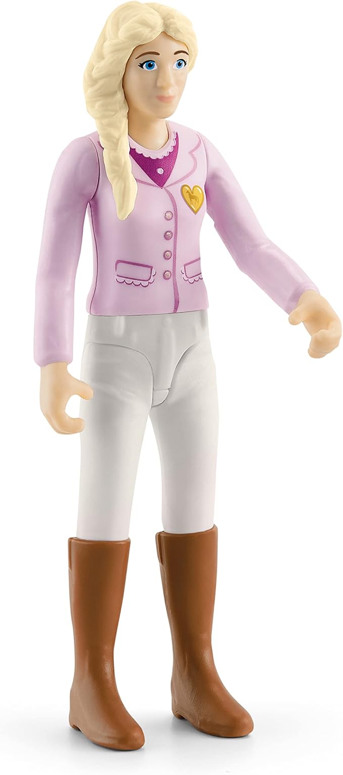 Schleich Horse Club - 95PC Sofia's Secret Camper Playset with Removable Rooftop Balcony - Includes Camper, Horse and Rider Figurines and Accessories - Modular Play Set for Girls - Kids Ages 5+ | 42593