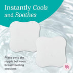Nurse & Nourish 8-Pack Hydrogel Pads for Breastfeeding Soreness Support - Reusable, Easy-Apply Adjustable Soothing Gel - Nipple Shields for Breastfeeding Newborn