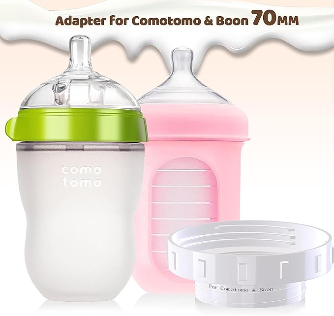 Portable Baby Bottle Warmer Adapter for Comotomo&Boon Baby Bottle - 70MM (Bottle Warmer not Included)