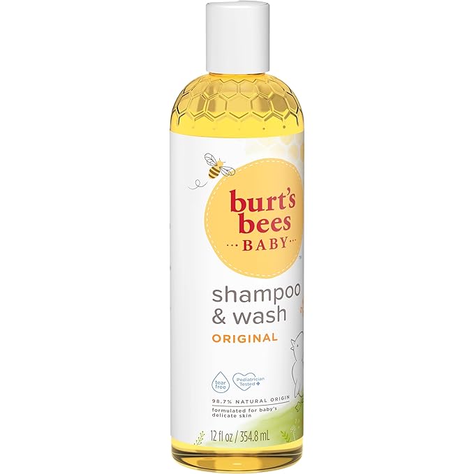 Burt's Bees Baby Shampoo & Wash, Tear Free Soap, Baby Care, Original,12 Ounce (Pack of 3)