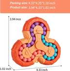 YUDANSI Magic Bean Puzzle Toy, Rotating Magic Bean Fidget Toys 2-in-1, Magic Ball Brain Teaser STEM Game, Gift for Kids Boys Girls Age 3+, 5-7, 8-12, Teen, Adult for Holiday Birthday Graduation Gifts