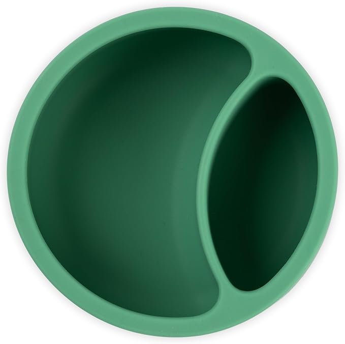 Bella Tunno Silicone Suction Bowl & Spoons for Toddlers & Babies, Food Grade BPA Free Silicone, Non Slip Base, Microwave & Dishwasher Safe, Ideal Baby-Led Weaning Bowl, Miss Mess/Love First Bite