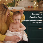 Baby Hair Brush Set for Newborns & Toddlers - Baby Brush and Comb Set - Ultra Soft Goat Hair Bristles, Perfect for Cradle Cap, Newborn Showers & Registries Gift, Comb Brush for Girls & Boys