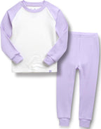 VAENAIT 6M-12Y Toddler Toddler Kids Toddler Girls Boys Soft Comfy Modal Tencel Solid Raglan Sleepwear Pajamas Pjs 2pcs Set