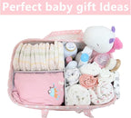 Pink Diaper Caddy Organizer for Baby Girl-Large Portable Diaper Caddy Basket for Changing Table-Diaper Organizer Caddy-Car Travel Tote Bag-Newborn Registry Baby Shower Basket for Diapers & Wipes