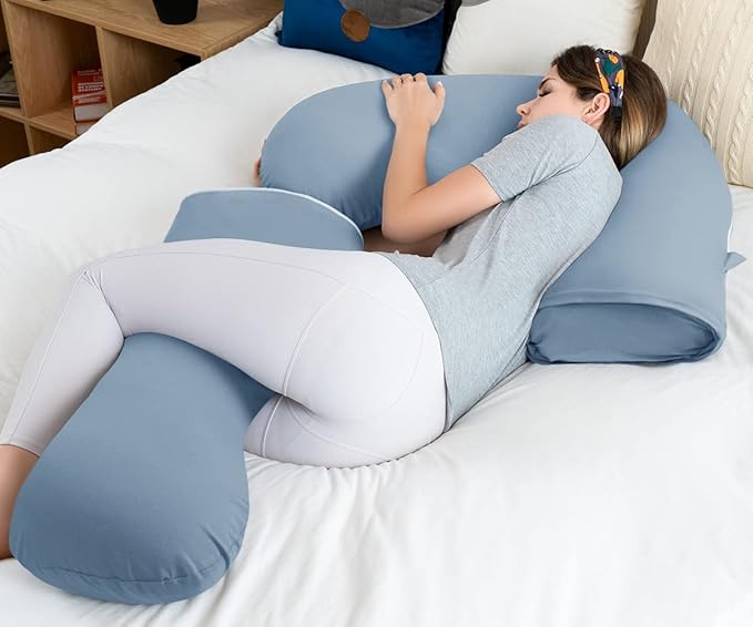 INSEN Pregnancy Pillow for Sleeping, Body Pillow for Pregant Women, L Shaped